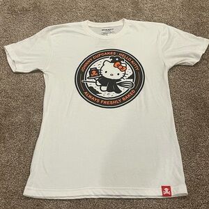 Johnny Cupcakes/Hello kitty mash up lightly worn Medium